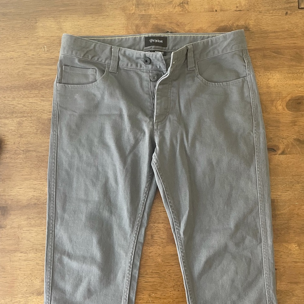 Brixton Reserve Pants Standard Fit 34/32 Gray